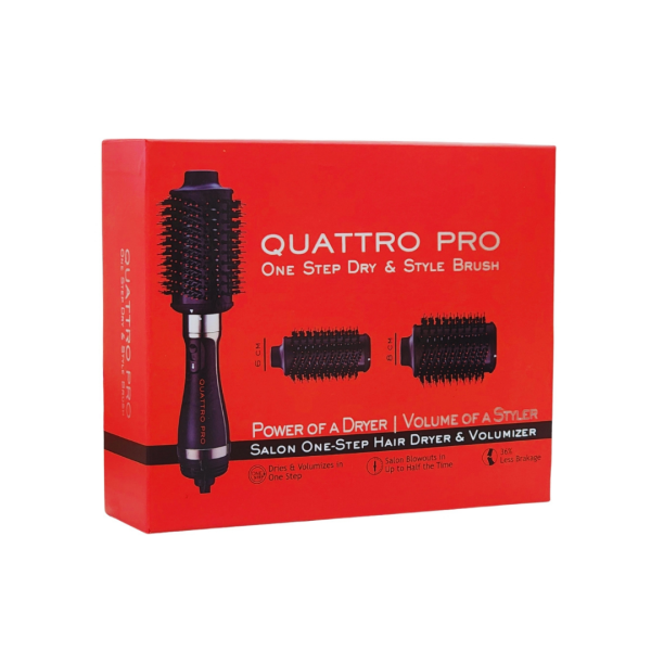 מברשת עיצוב וייבוש שיער מהירה וחדשנית - QUATTRO PRO