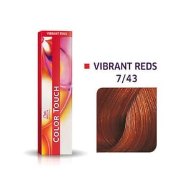 צבע לשיער מקצועי קולור טאץ' 7/43 - WELLA COLOR TOUCH